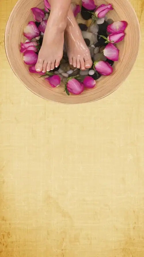 复古养生足疗馆源文件h5背景