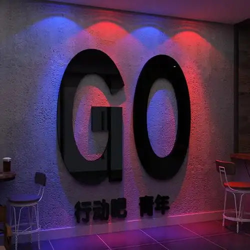 网红拍照区工业酒吧墙面装饰品场景布置清吧背景墙墙贴