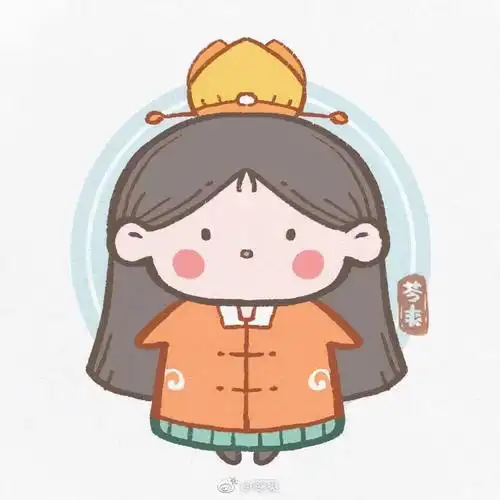 古代人简笔画男女(古风简笔大全!