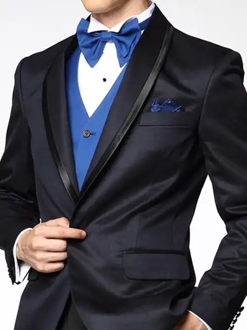 首页 婚纱礼服 深藏青色三件套礼服收藏相册  礼服形式:男士西装