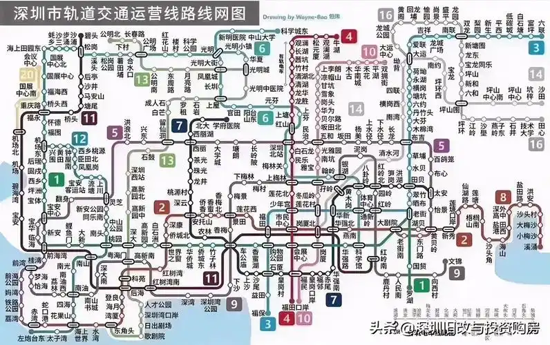 深圳地铁16条线路最新进展曝光