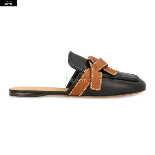 【包邮包税】 loewe罗意威 21年春夏 女士 平底凉鞋 mule*es gate lo