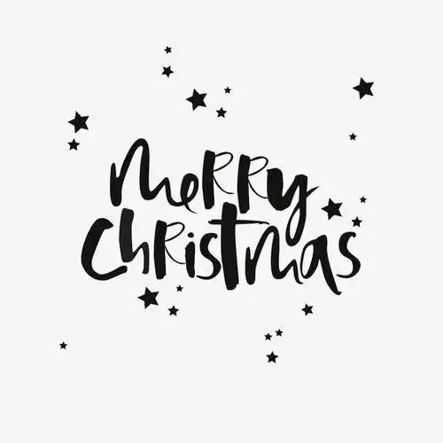 圣诞快乐英文艺术字