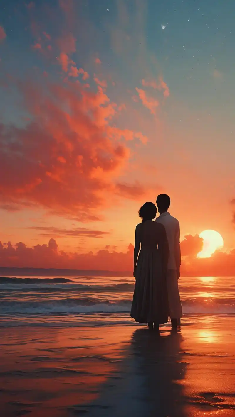 93绝对是情侣们的手机必备壁纸!