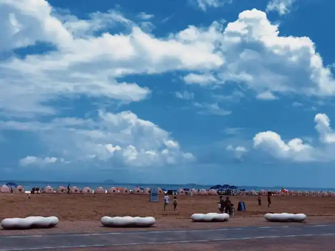 青岛  #青岛旅游  #石老人海水浴场