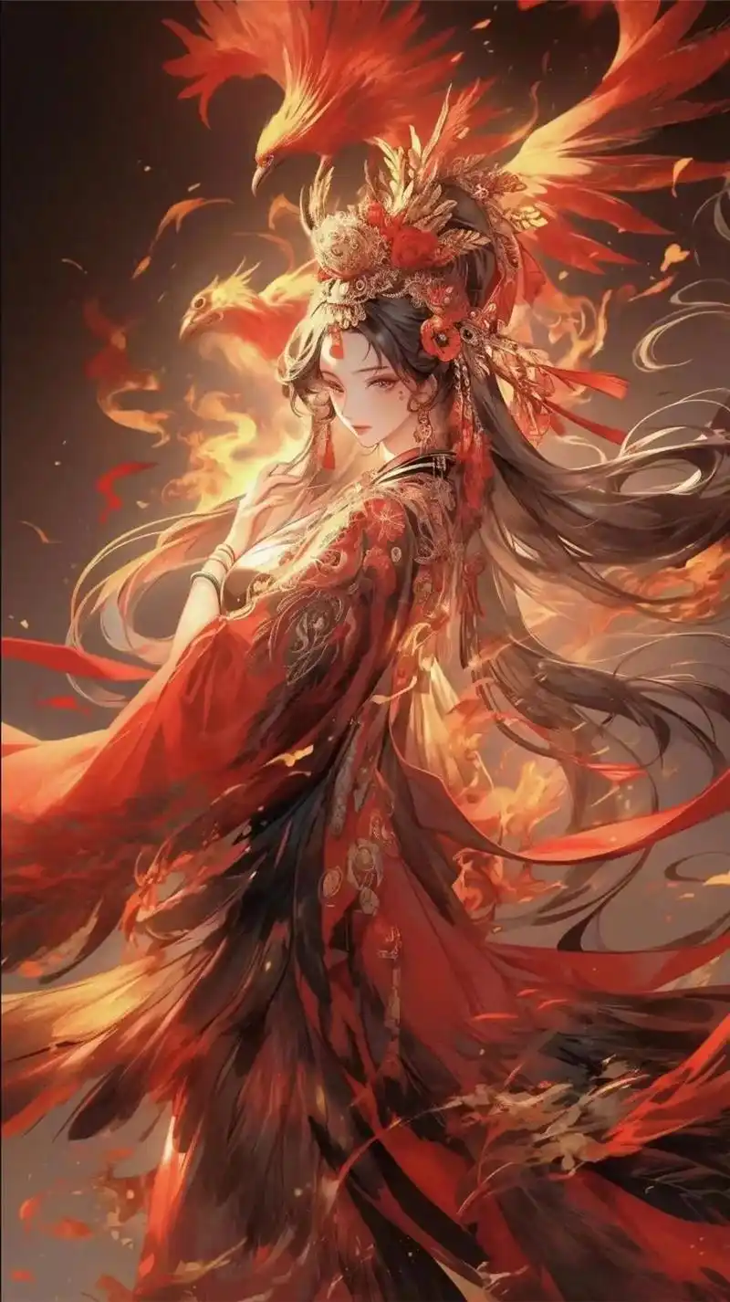 随便发几张嫁衣图,网上找的,勿喷,随意拿#绝美古风 #红衣古 - 抖音