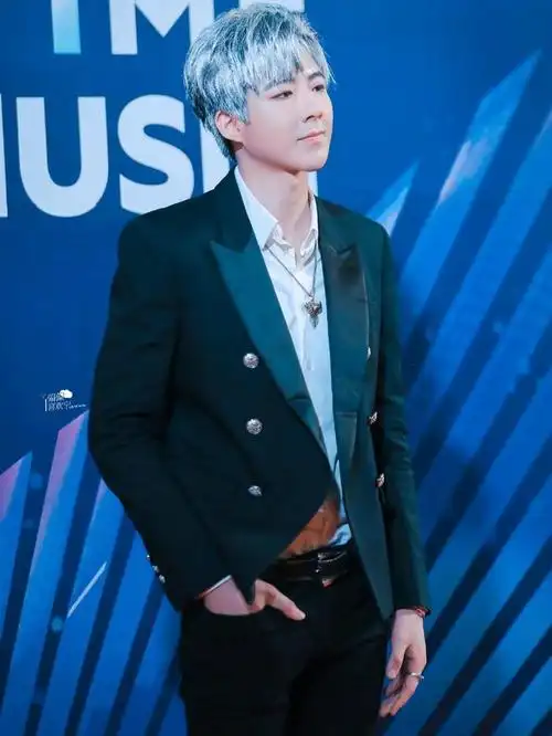 189cm刘宇宁走红毯,黑西装搭配银发帅气绅士,网友:长腿杀