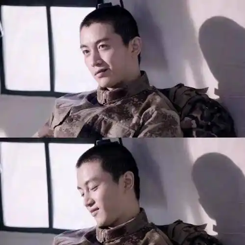 陈晓罕见剪寸头,穿军装浑身正能量,却被美人尖抢镜_军人_家庭_不知道