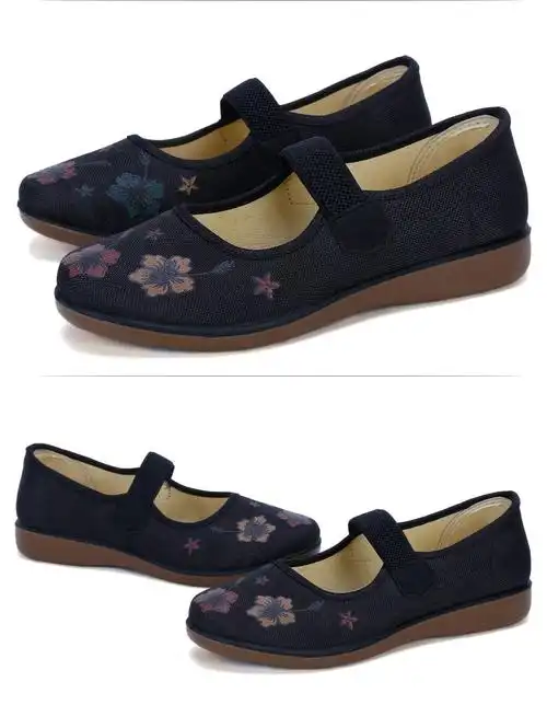 裹脚老太太鞋布鞋小脚鞋三寸金莲小码老北京女鞋老人鞋平底奶奶鞋软底