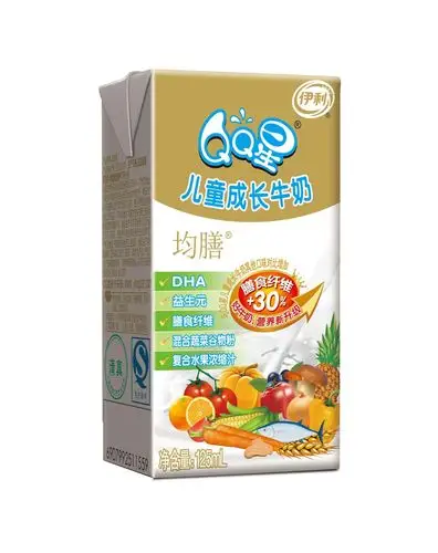 伊利qq星儿童成长牛奶均膳型125ml*20盒/箱