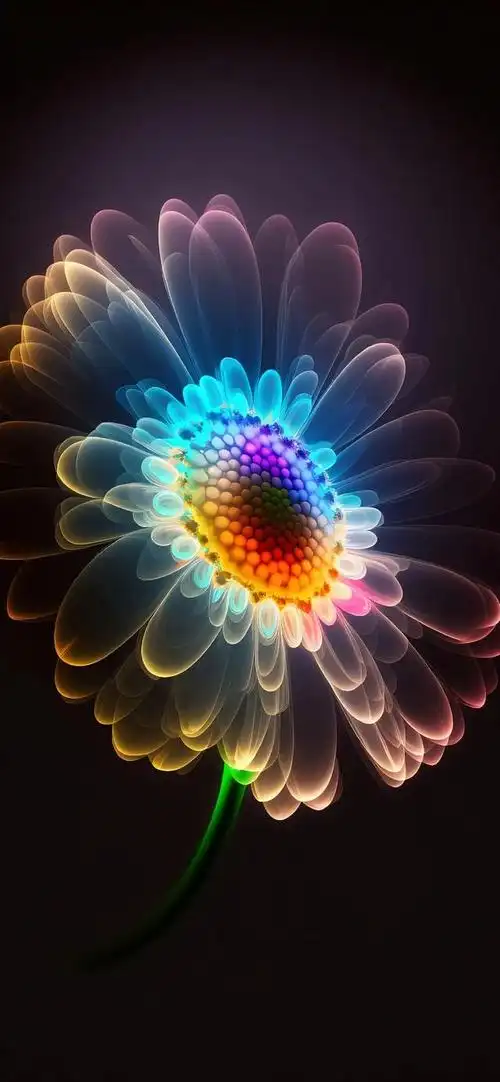 花卉壁纸,闪烁着荧光,漂亮极了