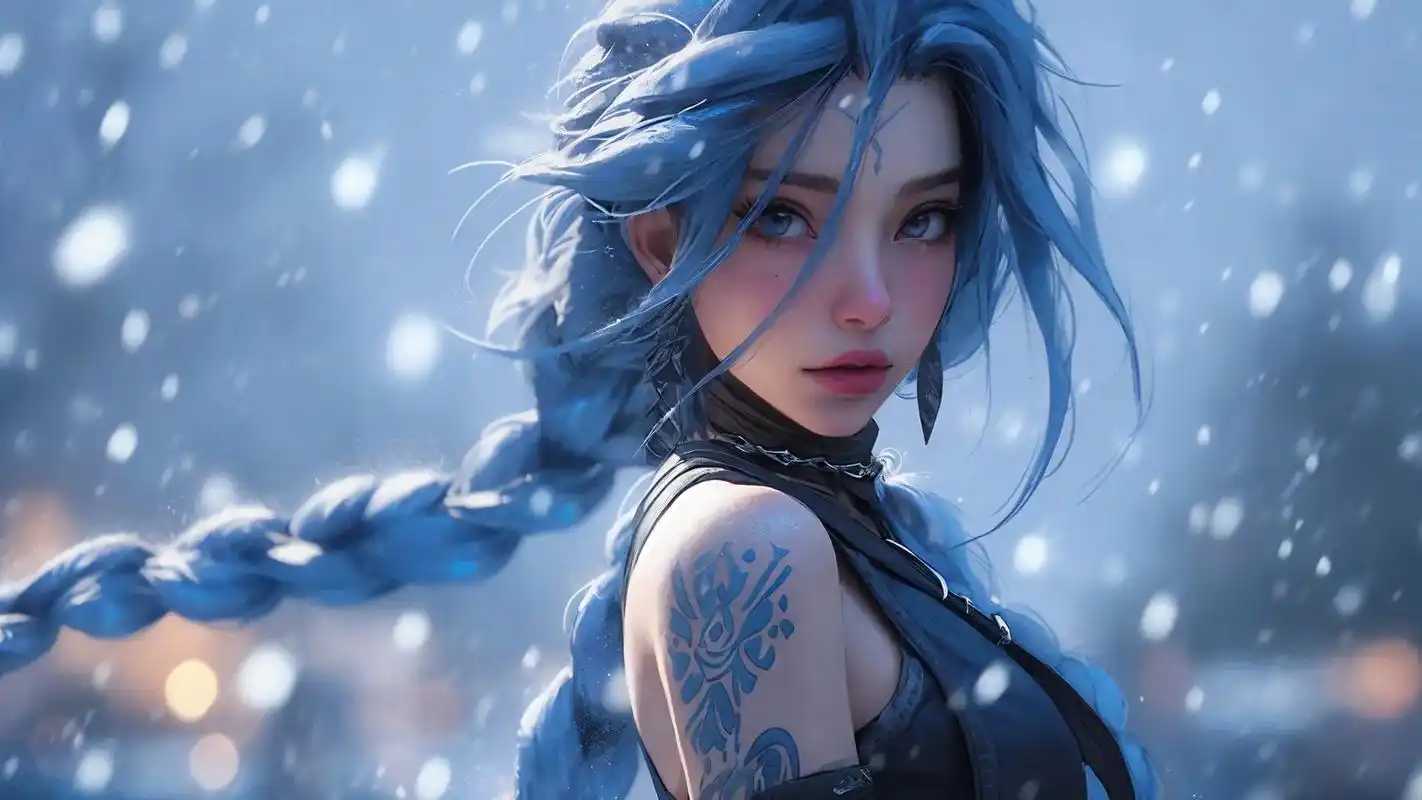 lol金克丝高清壁纸.#二次元 #高清图片 #欢迎取图 #电 - 抖音