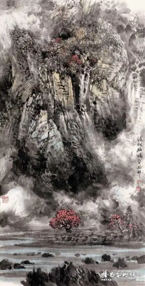 清秋幽境_《中国当代名家画集-师恩钊》大红袍系列_师恩钊作品展_师恩