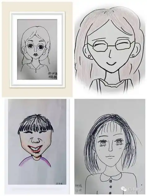 老师肖像画 老师肖像画老师简笔画简单又漂亮