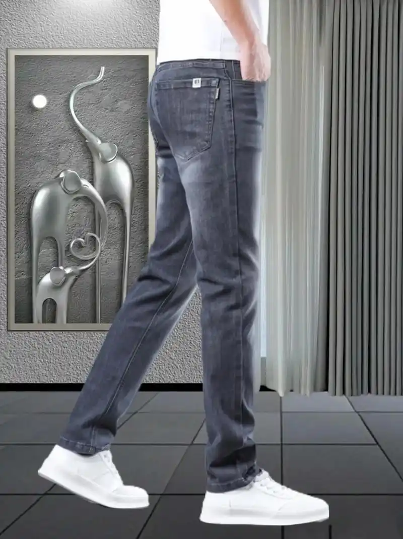 我的新款罗蒙男士直筒弹力牛仔裤子来啦!