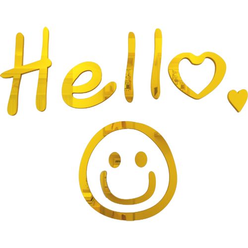 网红hello字母粘贴贴画房间卧室床头墙面装饰墙贴