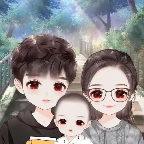 一家三口同框男宝宝头像(一家三口亲子头像)(6)