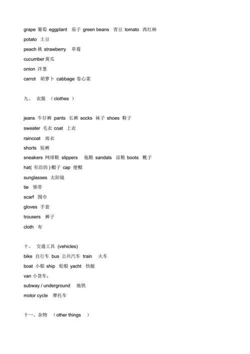 简单英语单词pdf11页