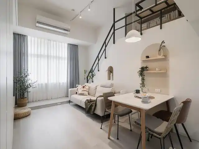 50平loft小公寓装修翻新完毕,老婆说给豪宅也不换