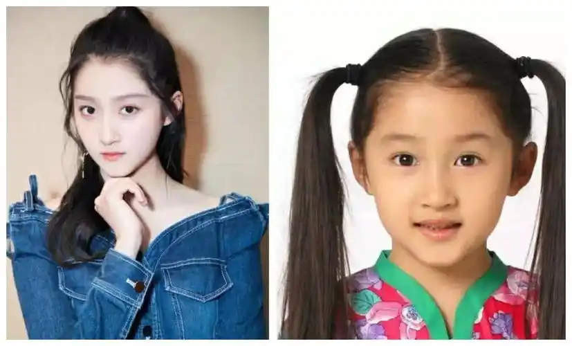 关晓彤童年时期旧照曝光,不愧是国民闺女,真是从小美到大