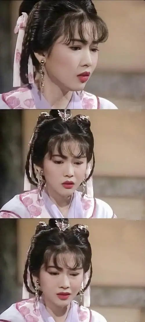 在没有整容和ps的年代中,蔡少芬的剧照每一张截图出来都非常好看,五官