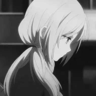 丧动漫女头黑白流泪伤感的丧系列黑白动漫女头高清图片女生头像美