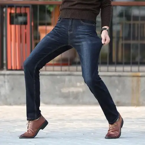 秋季弹力牛仔裤男直筒商务休闲男裤爆款冬季厚款男士裤子cc80p38