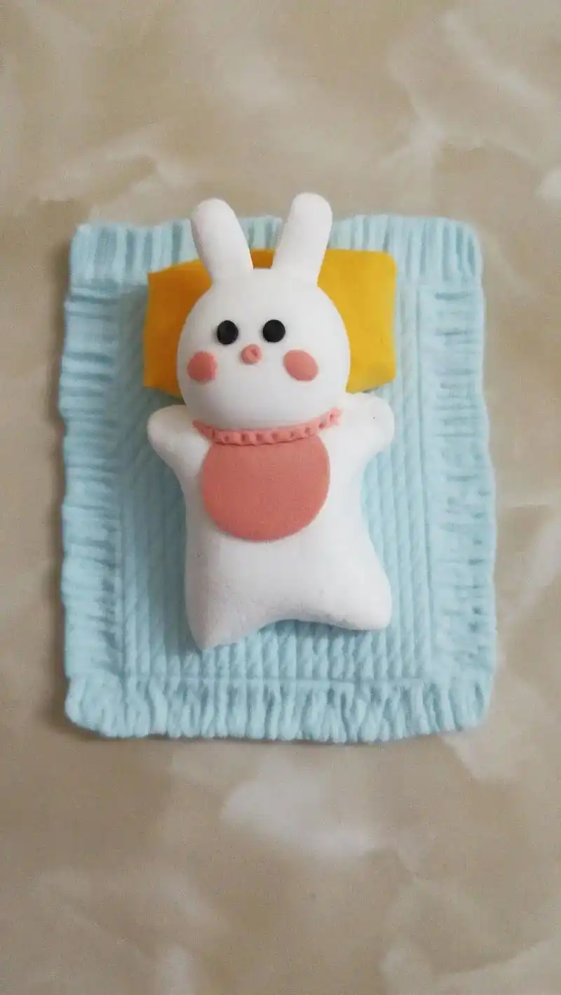 简单粘土萌宠小兔子做法#有趣的儿童手工 #粘土手工diy  - 抖音