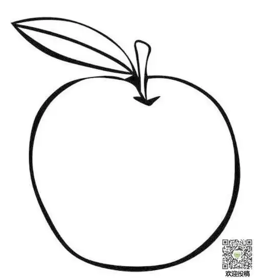 苹果简笔画的画法步骤图解怎么画简笔画教程儿童苹果简笔画苹果简笔画