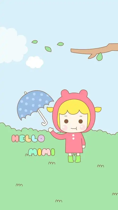 宫崎骏动漫龙猫与小女孩手机壁纸