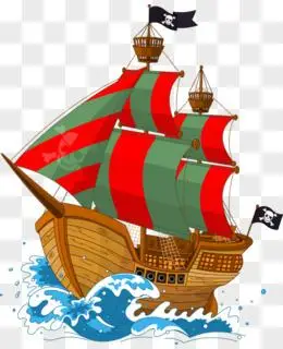 海浪上的帆船png手绘水墨船夫免抠元素pngpsd手绘水墨风古人划船格俯