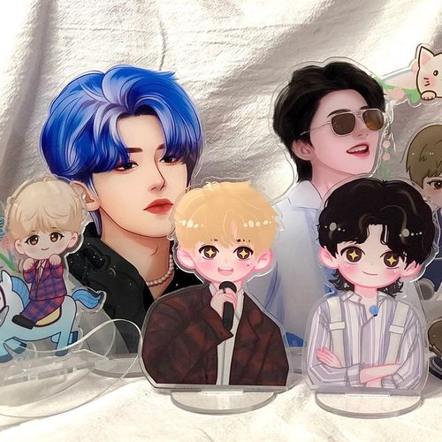 【原创】饭制蔡徐坤星星眼q版立牌桌面卡通正版单人