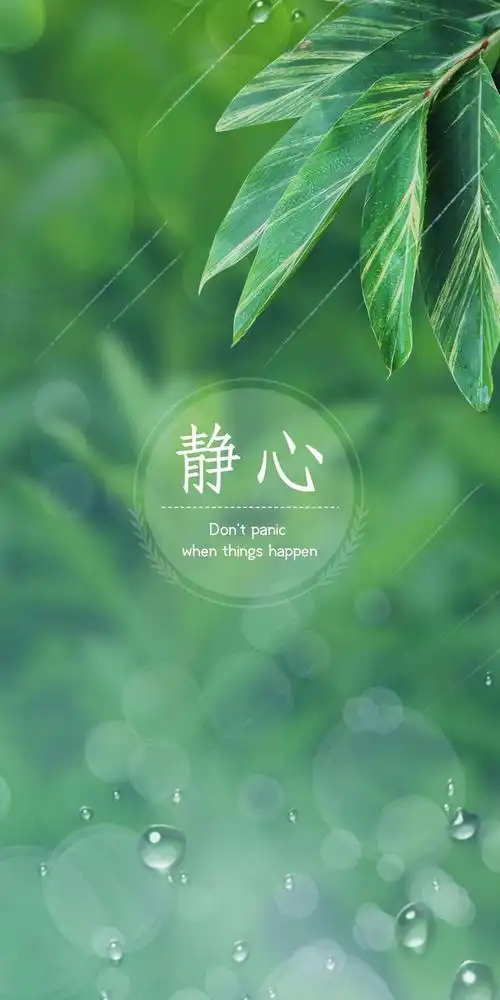 任何时候人都不要心浮气躁,遇事平心静气是一种修炼