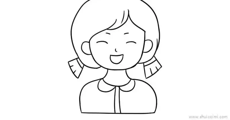 自画像女生儿童画怎么画 自画像女生简笔画好看