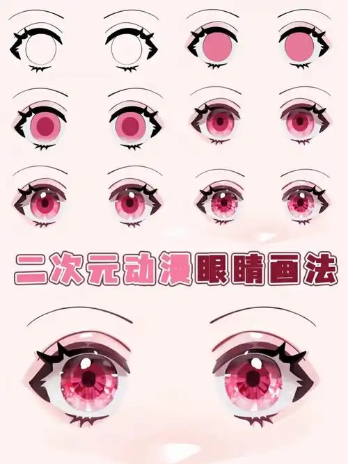 日系平涂眼睛画法教程||插画学习