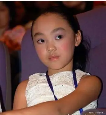 李连杰和黄秋燕的二女儿李苔蜜小时候倒长得有点像李连杰和利智的大