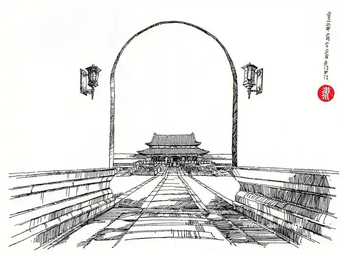 故宫手绘午门中门第9篇