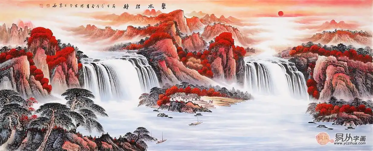 当代风水画家李林宏,画中风水寓意详解