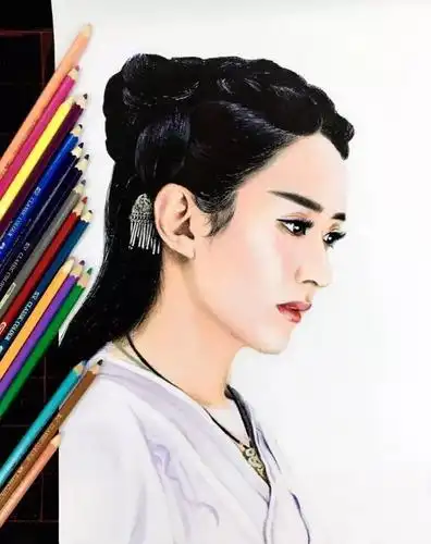 彩铅手绘教程花千骨手绘步骤图太牛逼了多人物话不多说先收藏