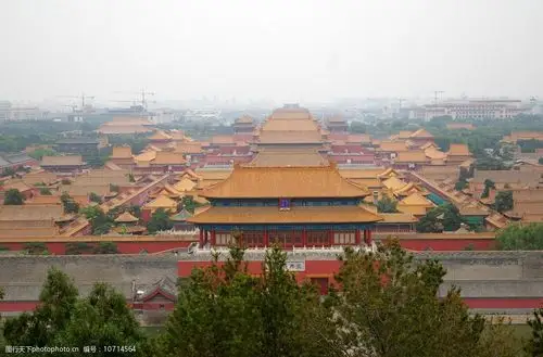 紫禁城全景图片