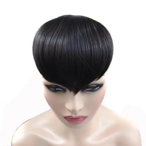 新娘古装造型桃心刘海古装旗袍秀禾服礼服桃心假发桃心假发刘海