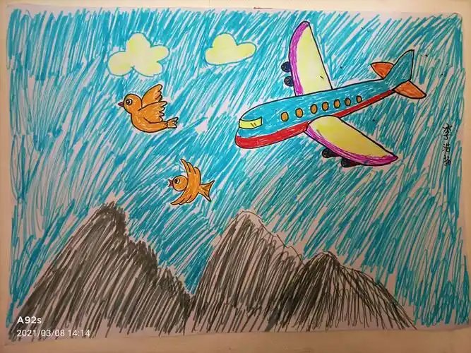 启航幼儿园小班学生绘画作品