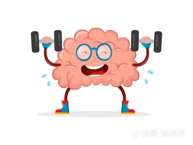 训练你的大脑.脑矢量卡通平