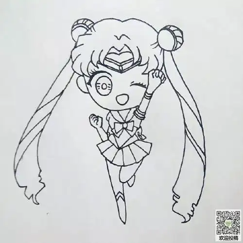 漫画人物简笔画水冰月