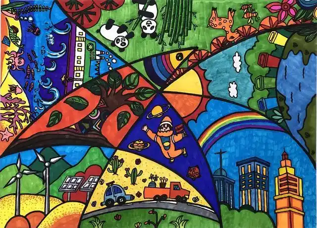 开屏新闻-"彩云杯"中小学生绘画比赛·小学组一等奖获奖作品展示(1)