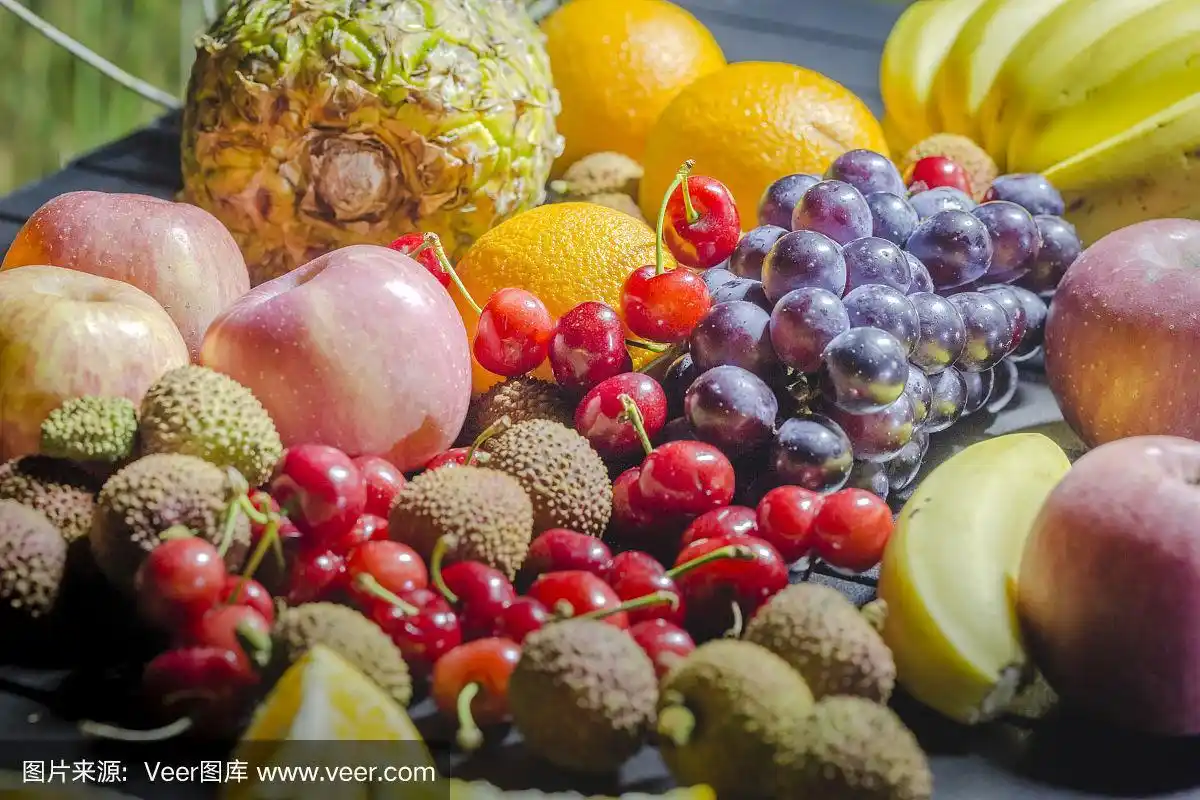 各种新鲜水果-颜色