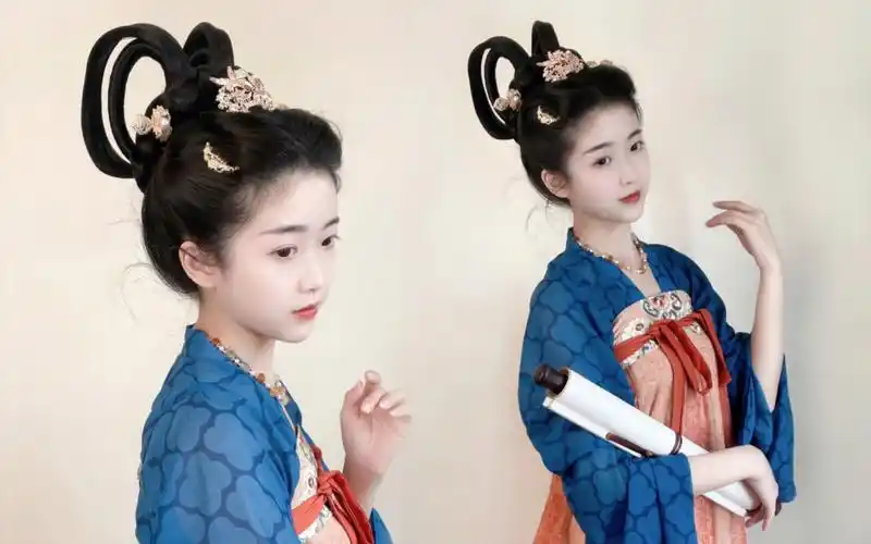 【汉服发型】唐风双环髻 | 汉服发型教程