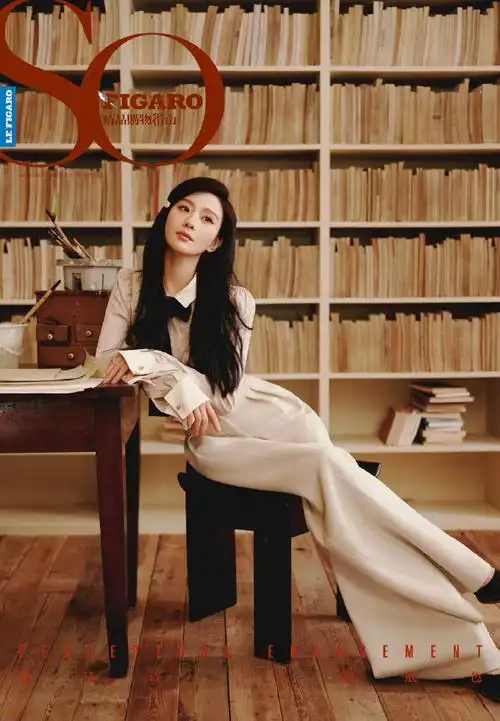 刘诗诗优雅黑天鹅大片#刘诗诗登《sofigaro》时尚杂志封面大片,友雅