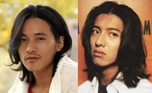 (左:元斌 右:木村)后来甚至还被说成是韩国的木村拓哉.