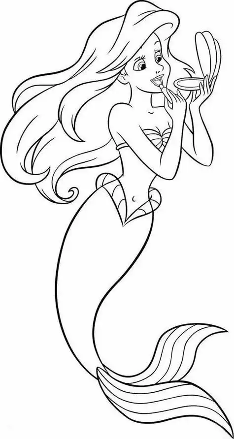 strong>美人鱼 /strong>怎么画简单又漂亮幼儿彩美人鱼简笔画步骤